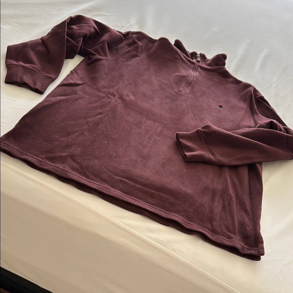 Maroon Quarter-Zip Pullover